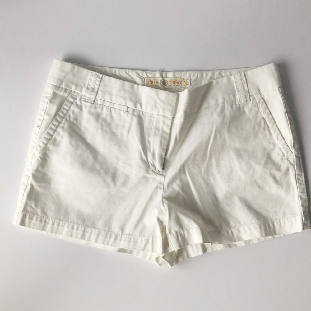 J.Crew White City Fit Shorts- Size 10